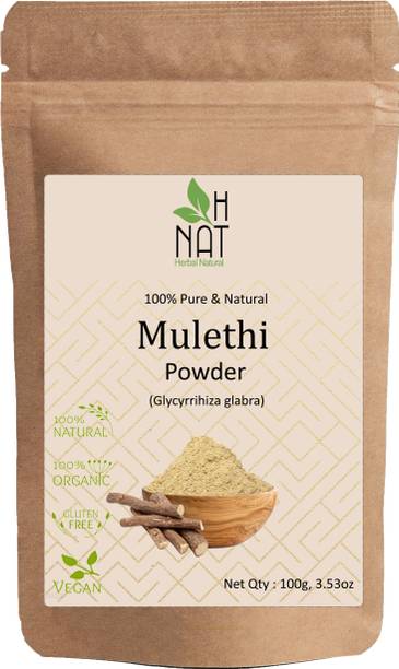 H NAT Mulethi (Licorice) Powder for Skin Whitening & Soothes Scalp | Hair & Skin Care