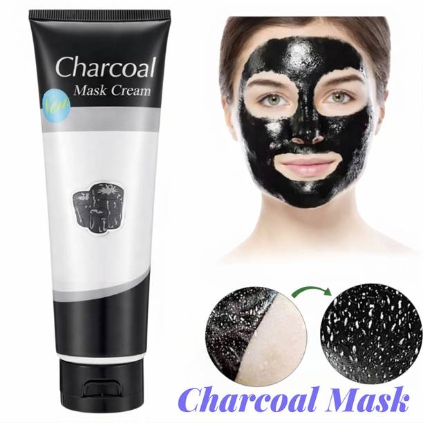 Deeparth Bamboo Charcoal Mask Cream for Oil Control Facial