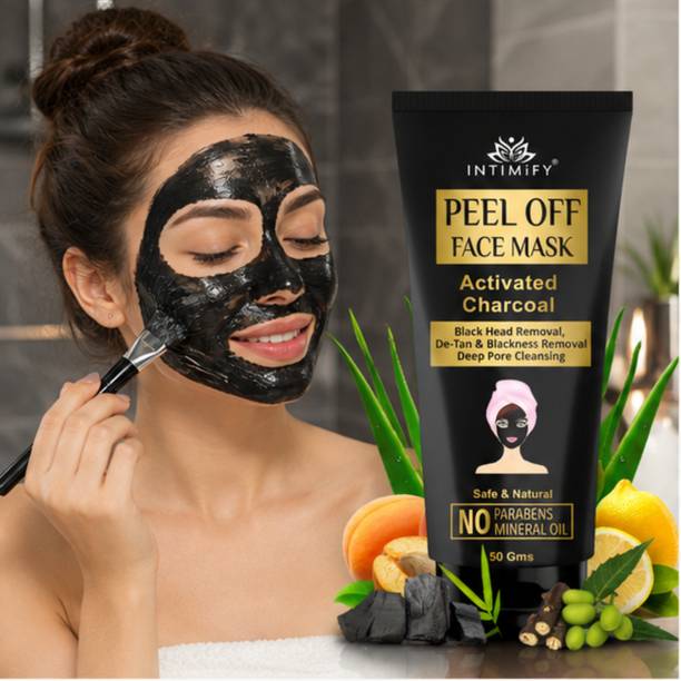 INTIMIFY Charcoal Peel Off Mask, unclog dirt and remove excess oil from the pores