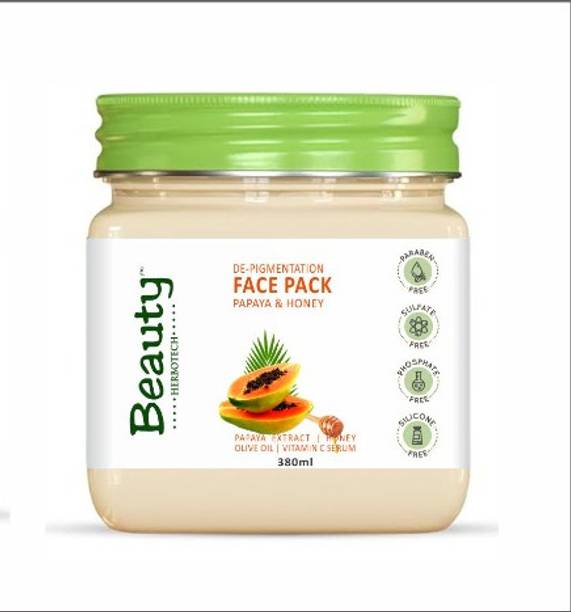 Beauty Herbotechs Papaya & Honey Face Pack-Deep Nourishing & Skin Brightening-For All Skin Types
