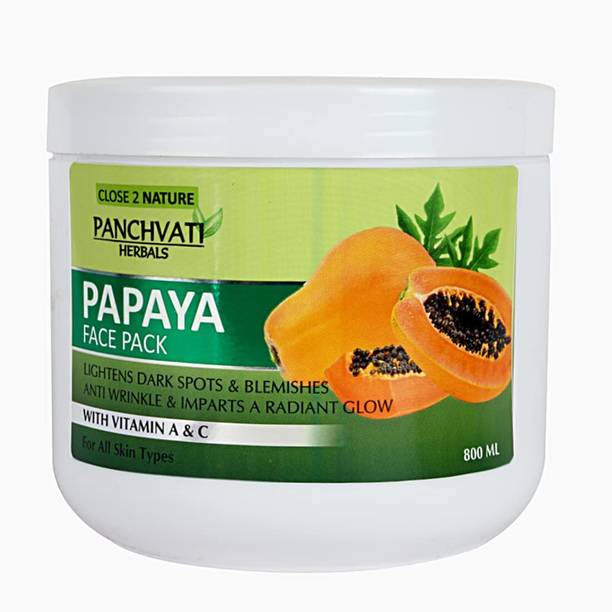 panchvati Herbals Regular Papaya Face Pack | Removes Dead Skin Cells | Youthful Skin