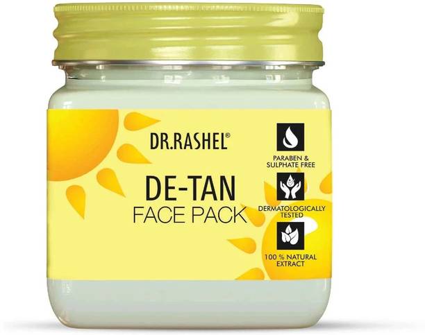 DR.RASHEL De-Tan Face Pack For Skin with Walnut & Clove Extracts | Tan Removal Formula