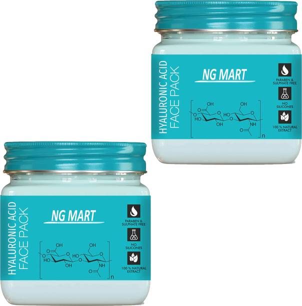 NG MART DR RSHL HYALURONIC FACE PACK FOR RADIANCE GLOWING & SMOOTH SKIN PACK OF380ml x 2