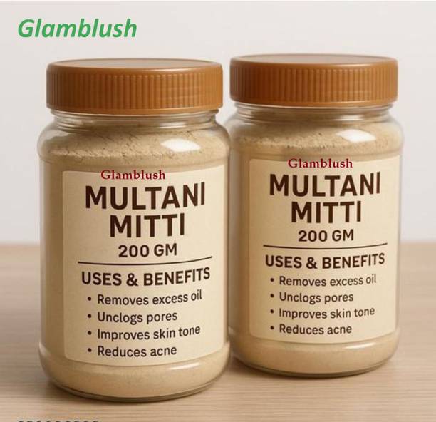 glamblush 100% Natural Multani Mitti Powder For Exfoliating Soothing Skin 41