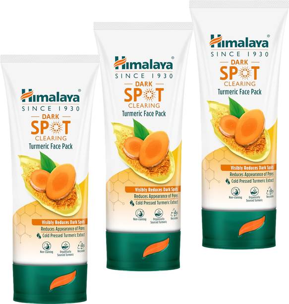 HIMALAYA DARK SPOT CL TURMERIC FACE PACK 50G (PACK OF 3)