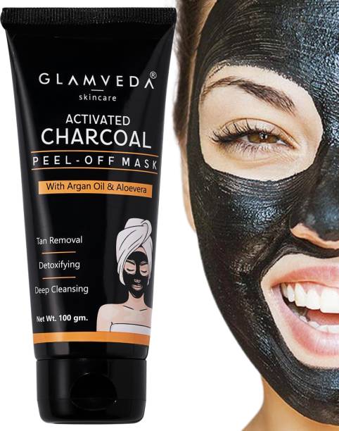 GLAMVEDA Activated Charcoal Peel Off Mask For Tan Removal & Detoxifying