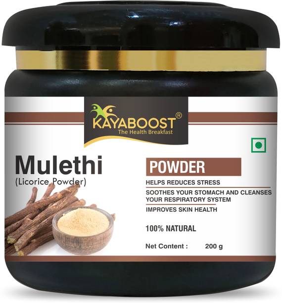 KAYABOOST Mulethi Powder for Face, Skin and Hair | Liquorice Powder for Eating