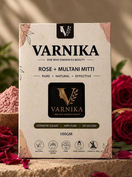 Varnika Rose + Multani Mitti : Pure | Natural | Effective for Men and Women