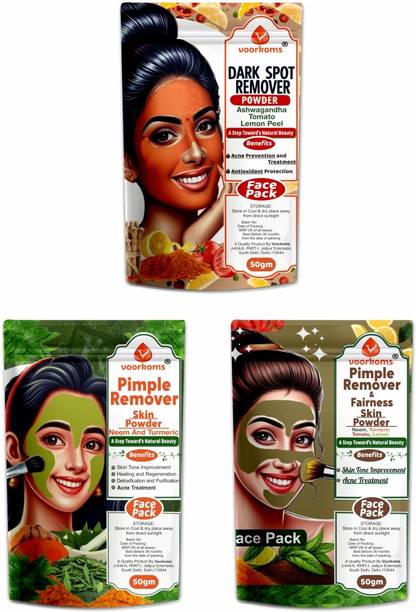 voorkoms Dark Spot Remover, Pimple Remover & Pimple Fairness Combo Face Skin Care Powder.