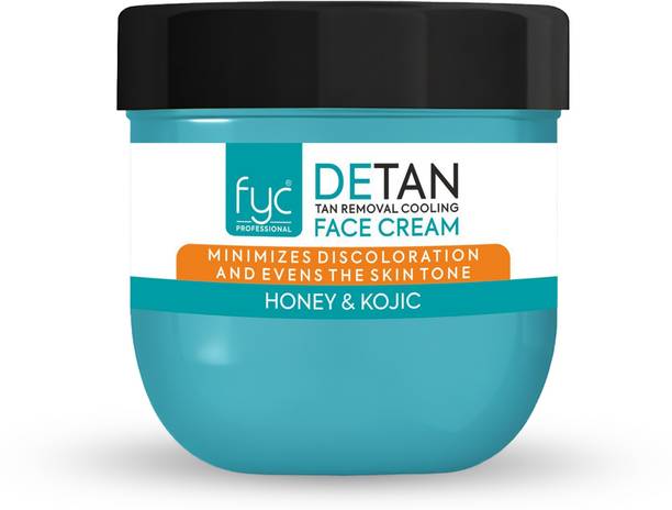 FYC PROFESSIONAL De-Tan Tan Removal Cooling Face Cream – 200g Suitable for All Skin Types