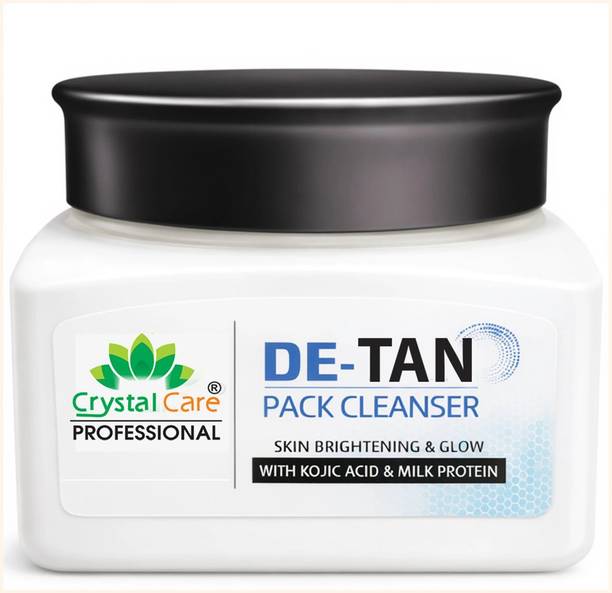Crystal Care De-Tan Cleanser Pack with Kojic Acid for Daily Routine