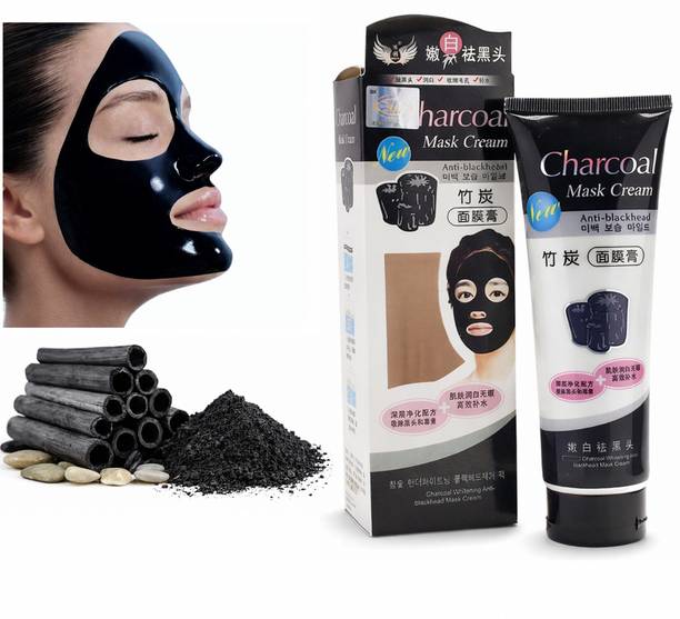 CHARCOAL MASK CREAM For Charcoal Face Mask Detox Skin Treatment