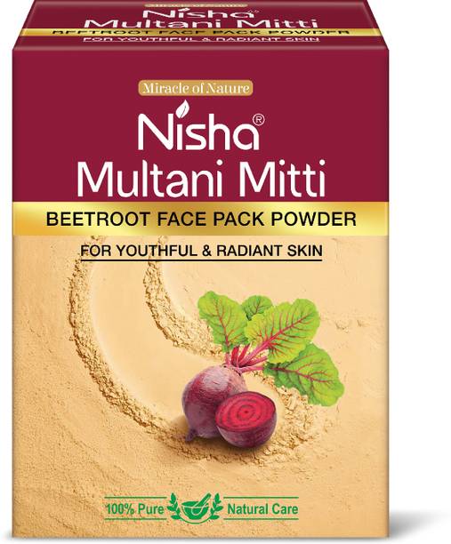 Nisha Beetroot Multani Mitti Powder For Face Pack | Natural Oil Control, Tan Removal