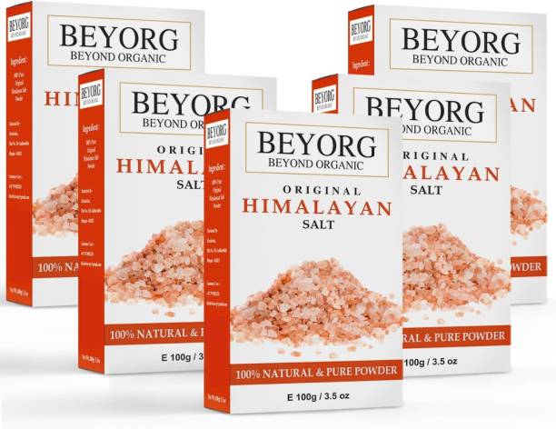BEYORG Himalayan Pink Salt, Premium & Natural Rock Salt, Pure with No added Chemical