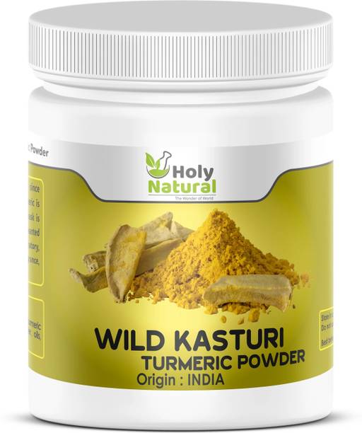 Holy Natural 100% Natural Wild Kasturi Turmeric Powder (For Face and Skin)-100 GM