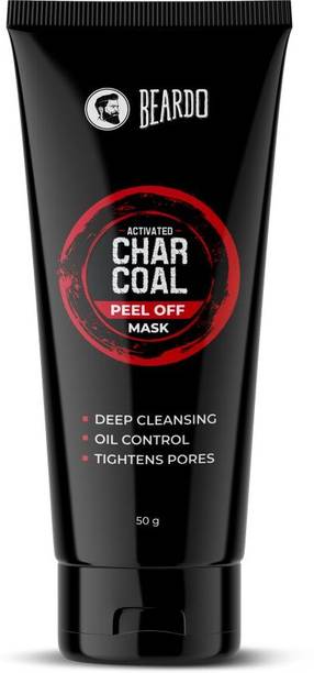 BEARDO Charcoal Peel Off Mask | For Glowing Skin | Detoxing Facial Kit for Men