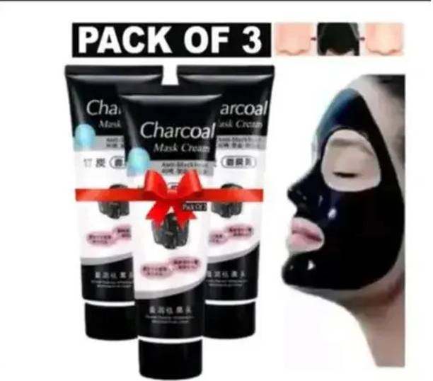SHEFFO Charcoal Peel-Off Mask Pack Of 3