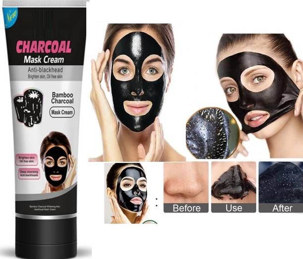 Vyomiris d CHARCOAL TUBE FOR BLACKHEAD REMOVAL Skin Detoxify Peel off Mask