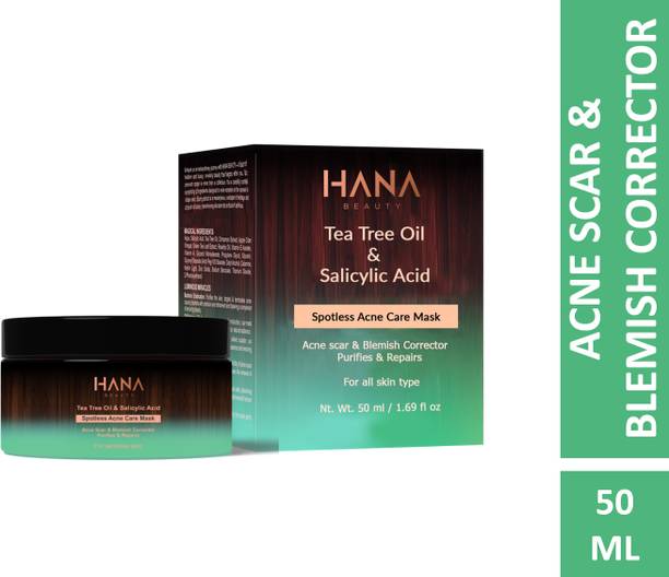 Hana Beauty Spotless Acne Care Mask | Tea Tree Oil & Salicylic Acid | Purifies & Repairs