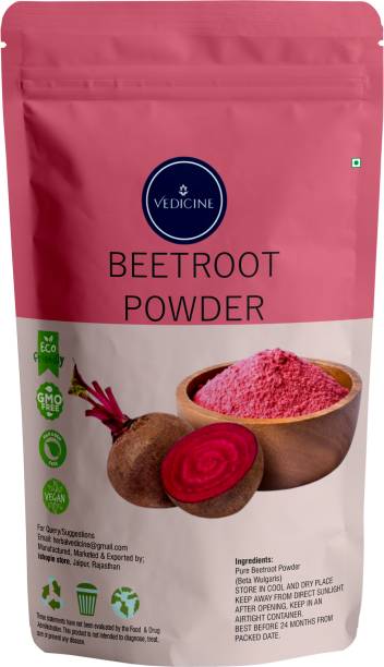VEDICINE 100% Natural & Pure Beetroot Powder For Face And Hair Pack