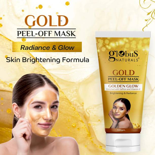 ग्लोबस नैचुरल्स Gold Peel Off Mask Enriched with Vitamin-E, For Golden Glow & Radiance