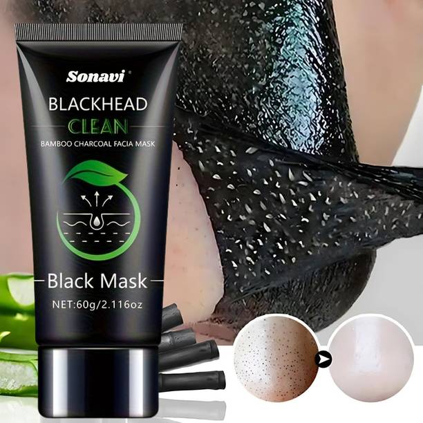 सोनावी Charcoal Peel-Off Mask for Smooth, Blemish-Free Skin | Peel Off Mask