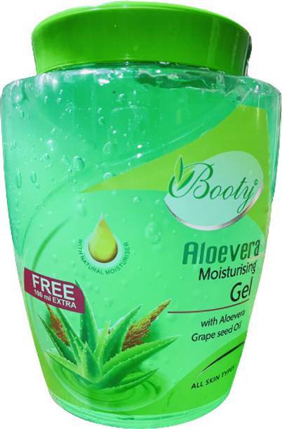 BOOTY Aloe Vera 100% Pure Natural Gel - Face, Acne Scars, Hair Care, & Dark Circles,