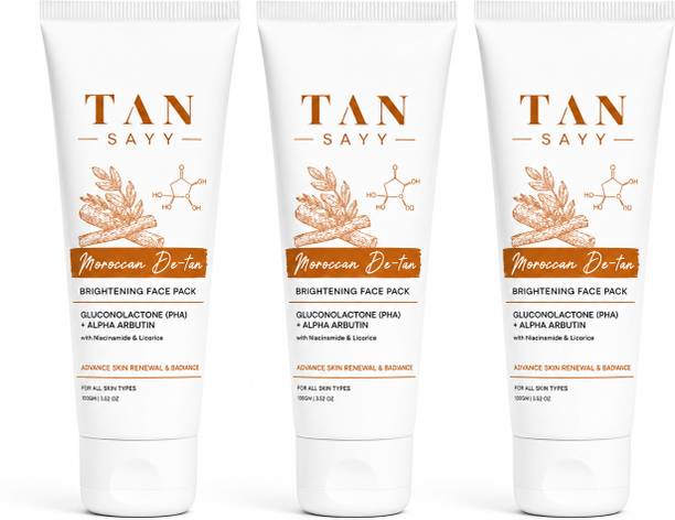 TAN SAYY Moroccan De-tan Brightening face pack for Advance Skin Renewal & Radiance