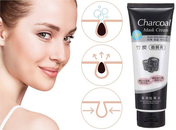 GABBU Charcoal Blackhead Remover Cleaner Face Ance Black,