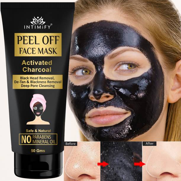 INTIMIFY Charcoal Blackhead Remover, Peel Off Mask For Women & Men