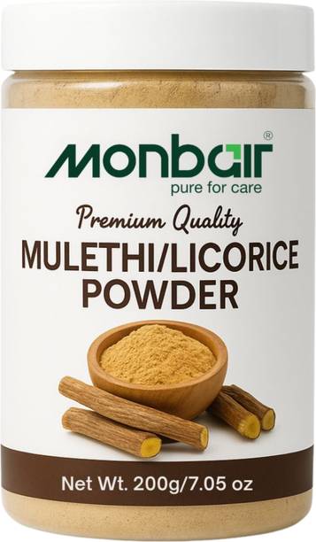MONBAIR Mulethi Powder For Body, Skin, Face and Hair, Skin Whitening |Liquorice Powder