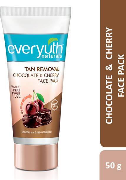 Everyuth Naturals Tan Removal Chocolate & Cherry D tan Face Pack | Brightens & Cleans
