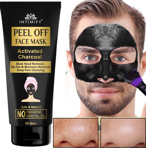 INTIMIFY Charcoal Peel Off Mask, Anti Pollution & Blackhead Removal For Women & Men
