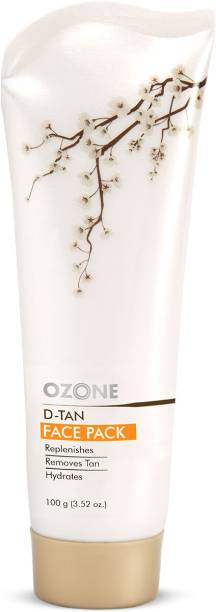 OZONE D Tan Face Pack - Helps to Removes Tan, Prevents Sun Damage & Boosts Skin Complexion