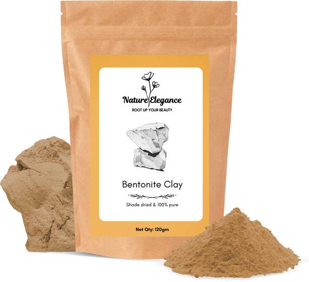 Nature Elegance Bentonite Clay Powder 120g | for Healthy, Glowing, Oil Controlled Skin And Hair