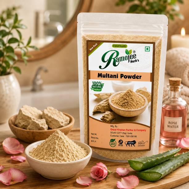 Ramojee Herb's NATURAL & PURE MULTANI MITTI POWDER 100GM PACKET
