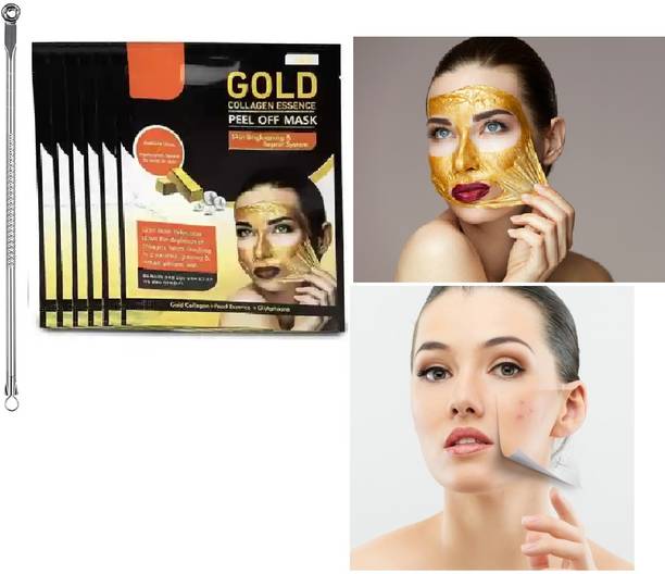 Jiwoo All skin type face gold peel off mask