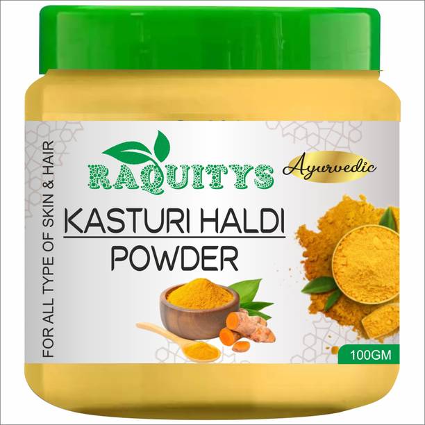RAQUITYS Wild Turmeric Powder(Kasturi Haldi) Powder for Face and Skin Care