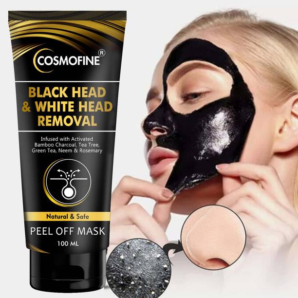 cosmofine Blackhead Removal Charcoal Peel Off Mask, Deep Pore Cleaning & Tan Removal