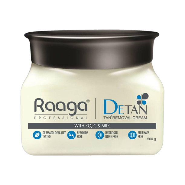 RAAGA PROFESSIONAL De-Tan Cream with Kojic and Milk for Radiant Skin