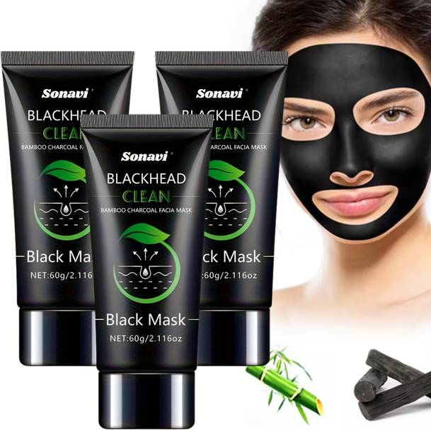 Sonavi Charcoal Peel Off Mask For Blackhead, Dead Skin & Tan Removal