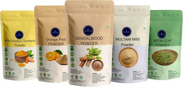 VEDICINE Wild Kasturi Manjal Turmeric Amba Haldi Orange peel Sandalwood Multani