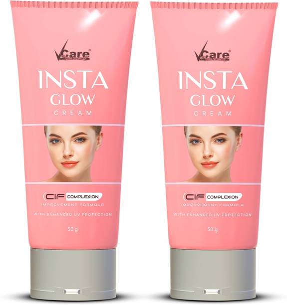 Vcare Insta Glow Cream, 50 g, (Pack of 2)