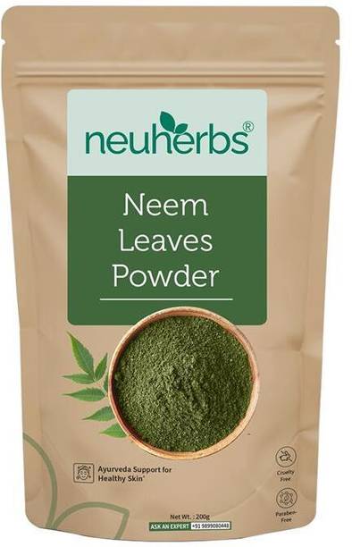 Neuherbs Neem Leaves Powder For Soft, Glowing & Healthy Skin | 100% Pure & Natural