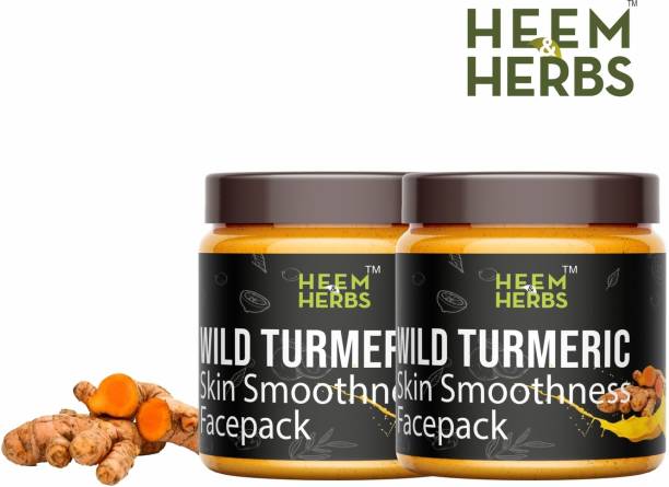 Heem and Herbs WILD TURMERIC SKIN SMOOTHNESS FACEPACK PACK OF 2
