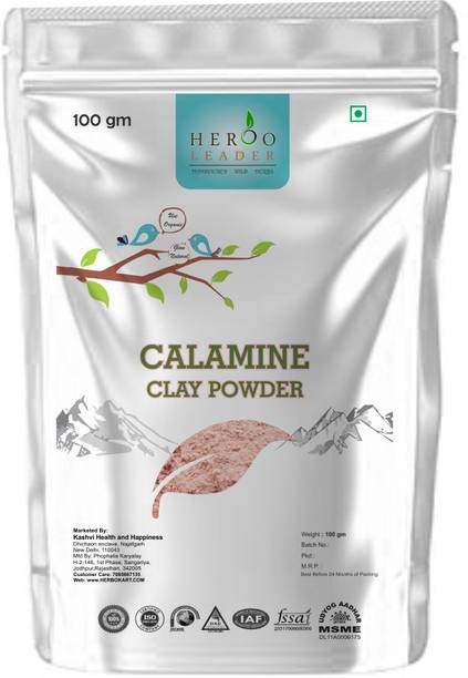 herboleader 100% Pure Calamine Clay Powder for Face & Skin Care