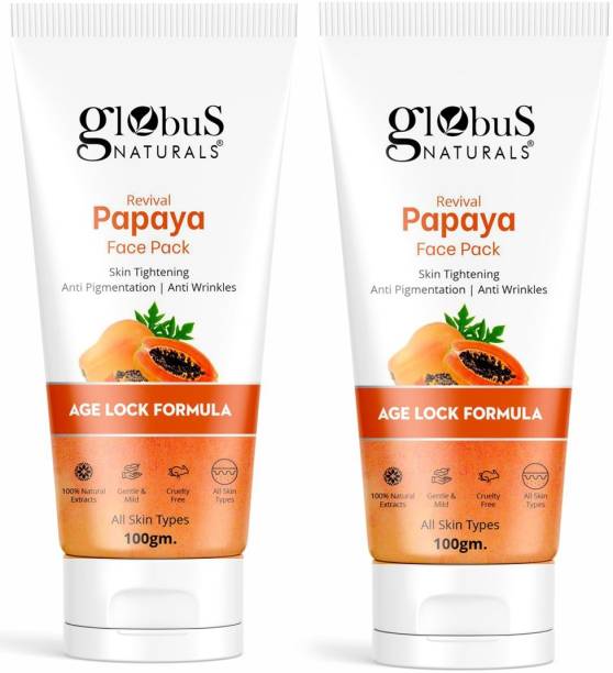 Globus Naturals Revival Papaya Face Pack for Skin Tightening & Tan Removal