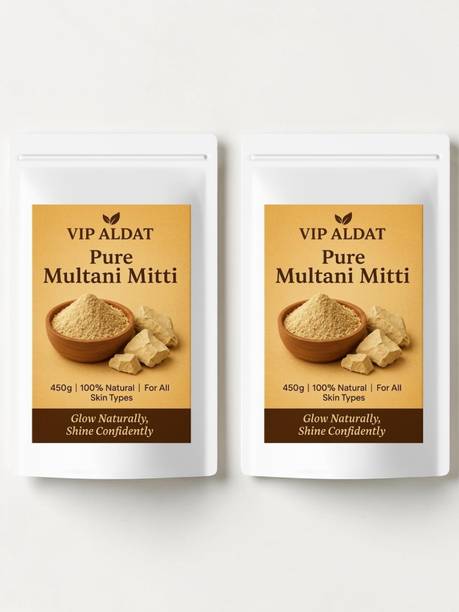 VIP ALDAT Revive Multani Mitti Pure Herbal Deep Clean Pack 2 (2x450g) 900g