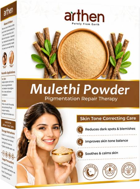 ARTHEN Mulethi Powder for Face | Natural Brightening, Dark Spot & Pigmentation Care