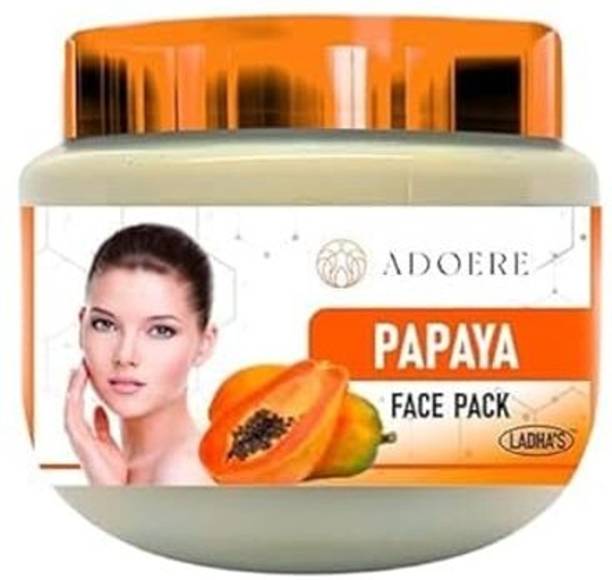 Adoere Papaya Deep Cleansing Clay Face Mask for Dull Skin, Refines Pores, Controls Oil